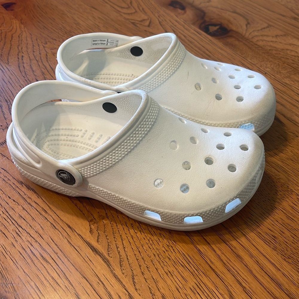 White Crocs for kid